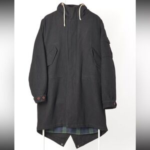 Men's Black Hooded Jacket
